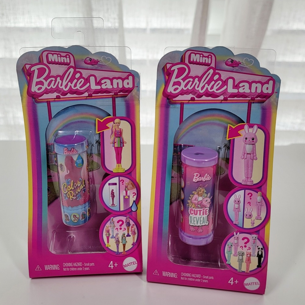 5 Mini Barbie Land Lot Car‎ Camper Play House Cutie Color Reveal Surprise Dolls - Picture 4 of 14